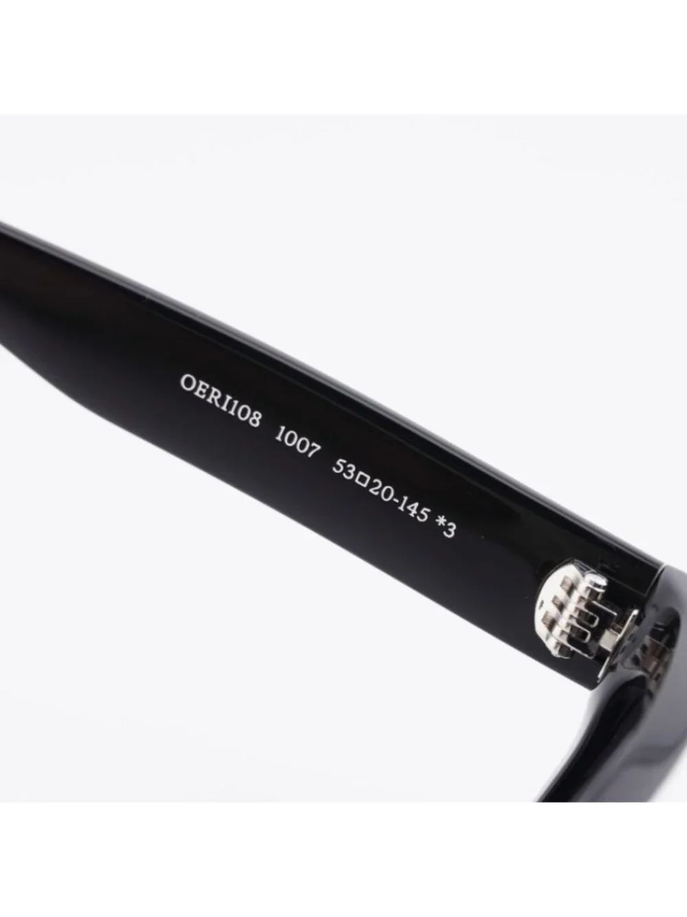 Off-White OERI108 MIDLAND 1007 Sunglasses Black Square Frame, Grey Lenses